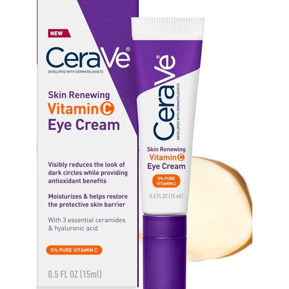 CeraVe Skin Renewing Vitamin C Eye Cream 5% Pure Vitamin C 0.5 fl oz New Box